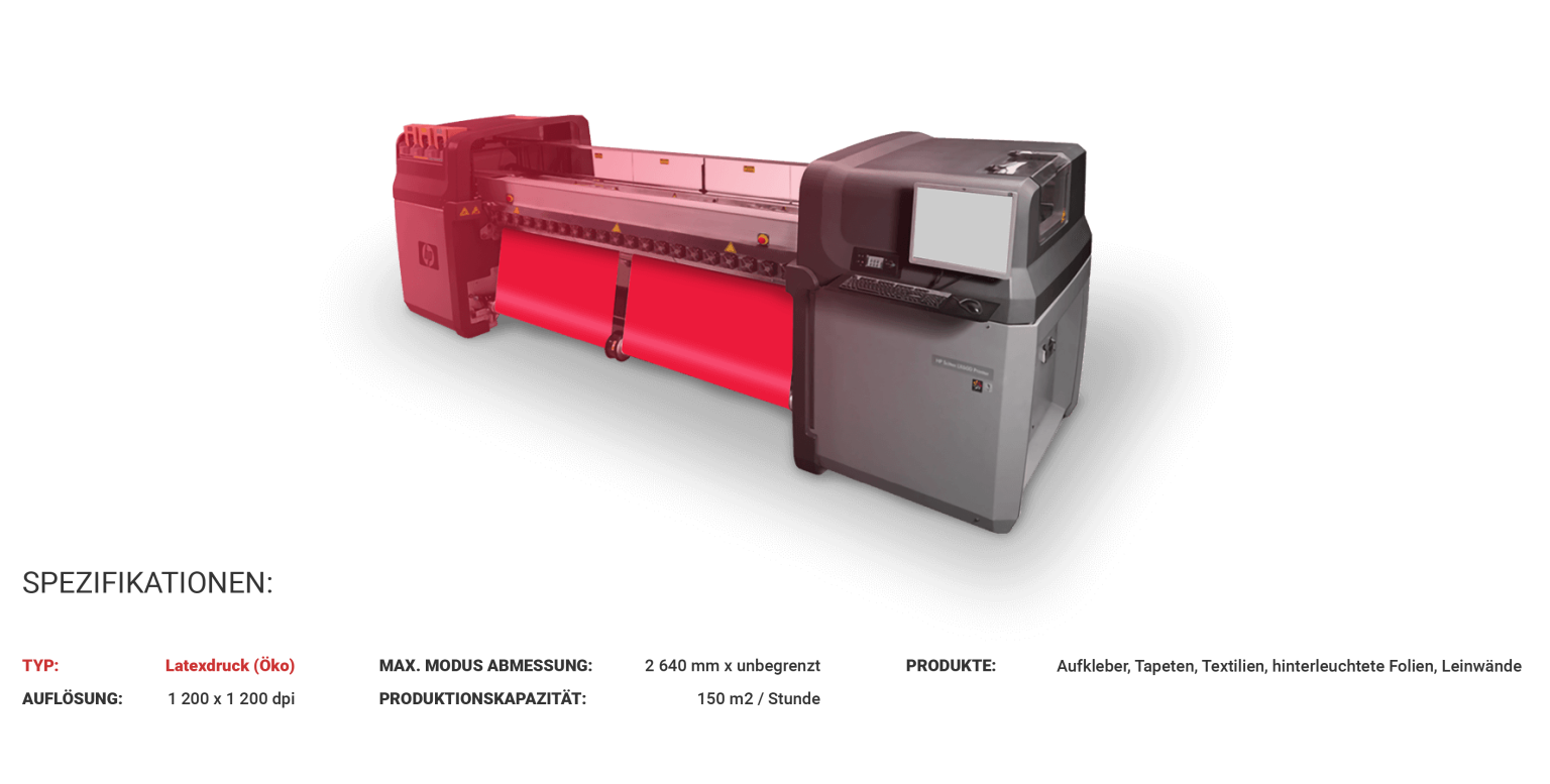 HP scitex LX 600 www.kpkprint.de