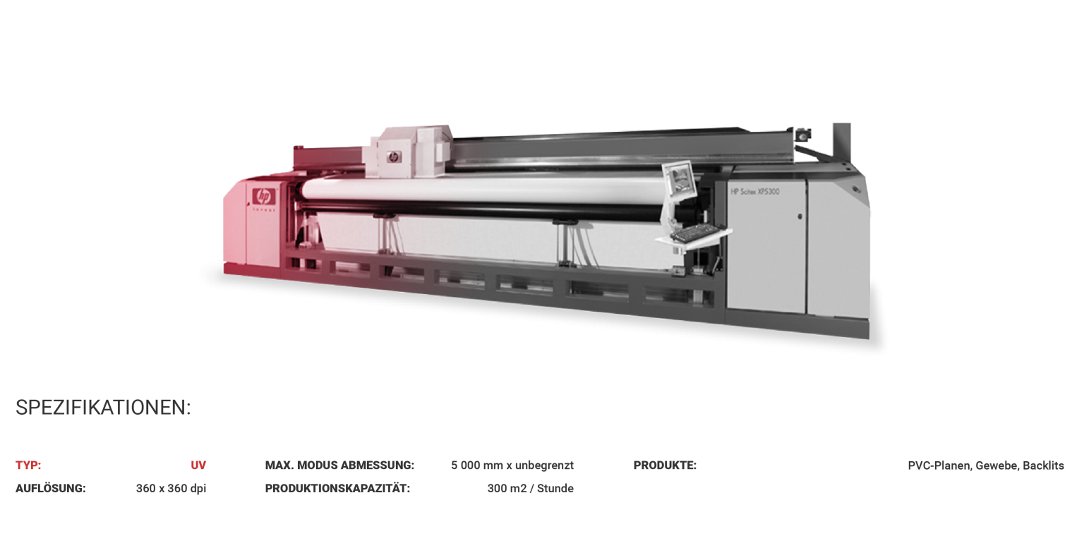 HP scitex XP5300 www.kpkprint.de